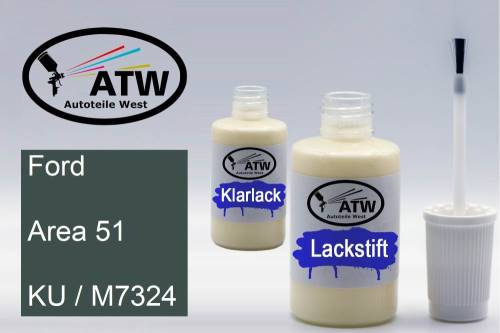 Ford, Area 51, KU / M7324: 20ml Lackstift + 20ml Klarlack - Set, von ATW Autoteile West.